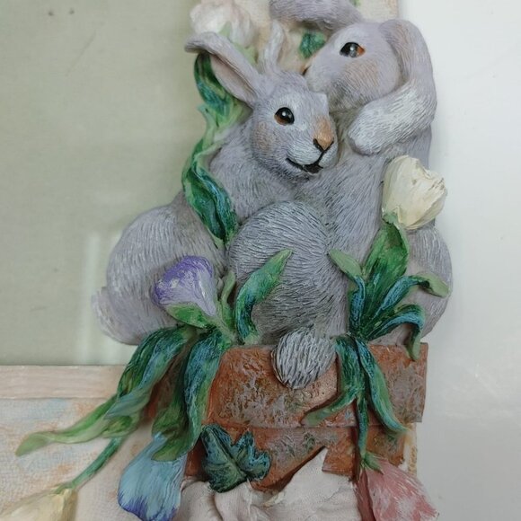 Easter Spring Bunny and Flowers 3D Resin Picture Frame 4x6 " - Picture 12 of 12